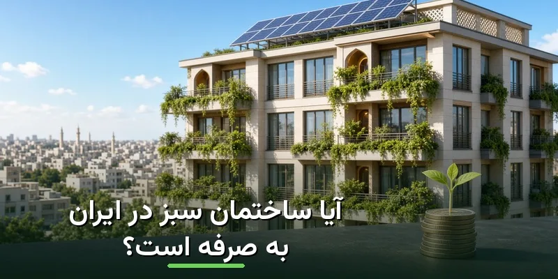 ساختمان سبز در ایران با پنل خورشیدی